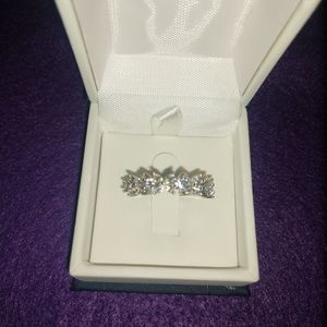White Sapphire silver ring